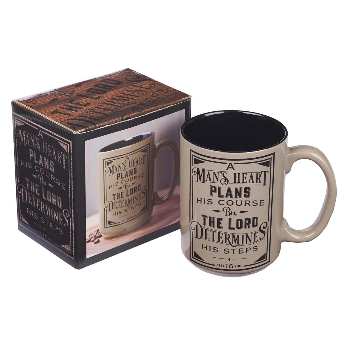 A Man's Heart Ceramic Coffee Mug - I AM INTENTIONAL 