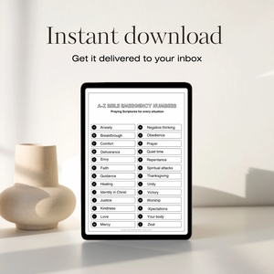 A-Z Bible Emergency Numbers printable