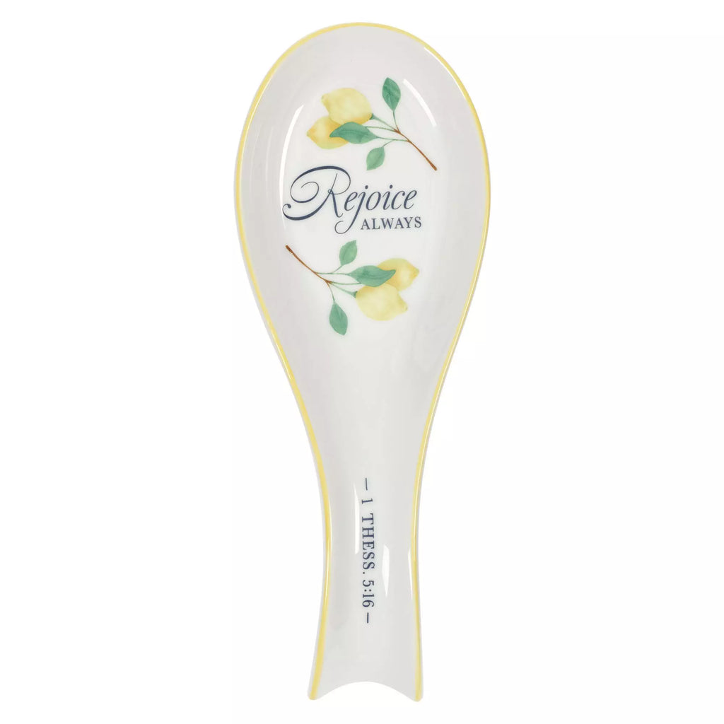 Rejoice Always Ceramic Spoon Rest - 1 Thess 5:16