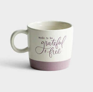 Grateful + Free - Ceramic Mug - I AM INTENTIONAL 