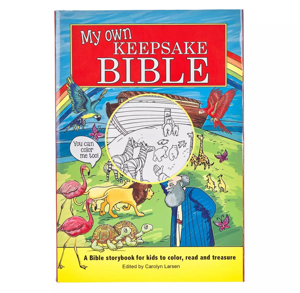 My Own Keepsake Bible: A Kids Bible Storybook to Color