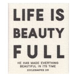 Organic Dishcloth – Life is Beauty Full