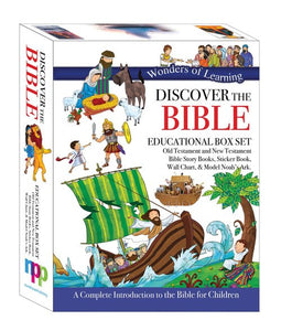 Wonders of Learning Box Set - Old & New Testament Reference Books, Sticker Book, Colouring Chart and Model Ark Kit - I AM INTENTIONAL 