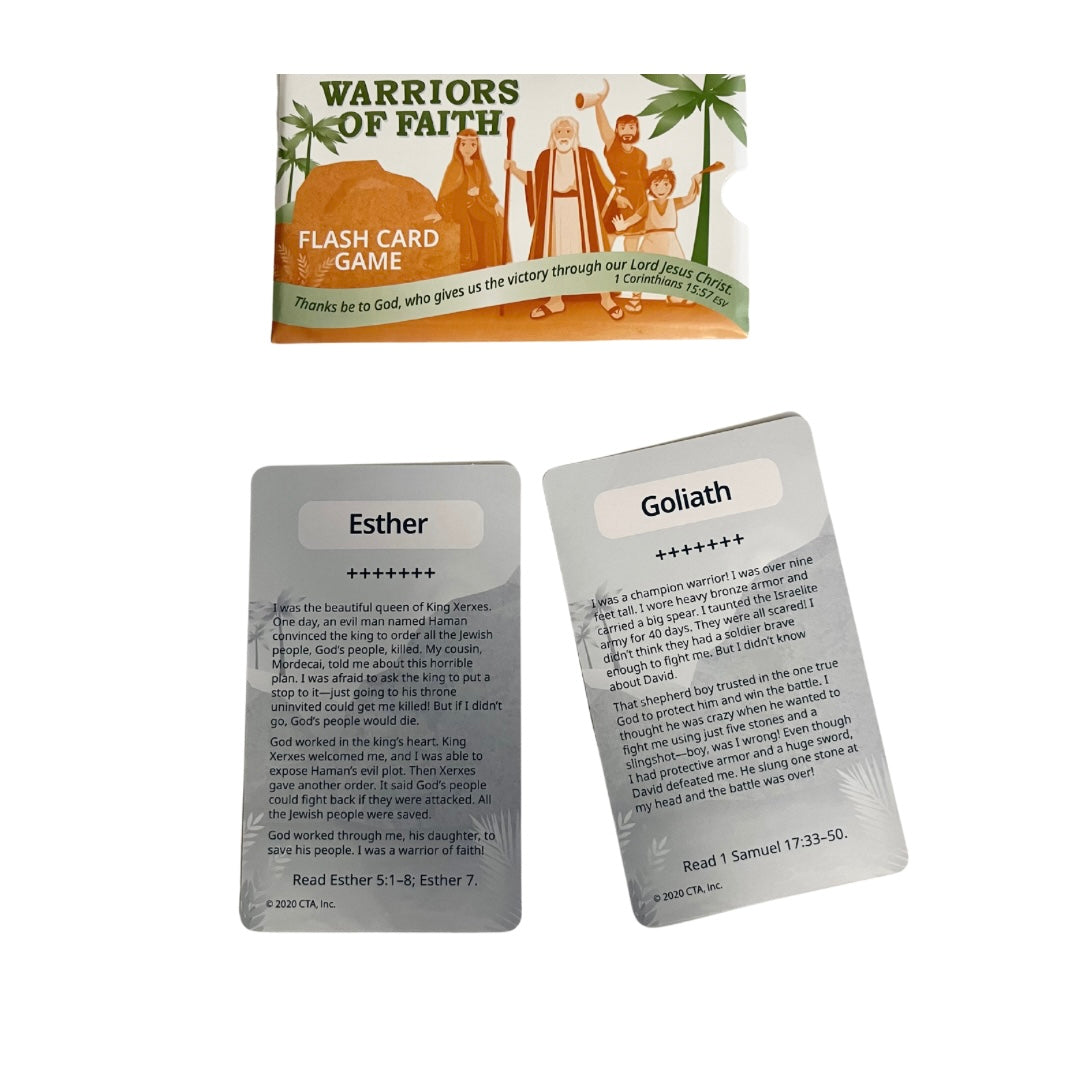 Warriors of Faith Bible Story Flash Cards - I AM INTENTIONAL 