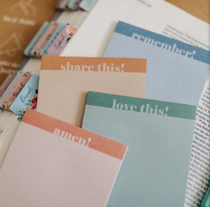 Bible Study Sticky Notes Set of 4 - I AM INTENTIONAL 